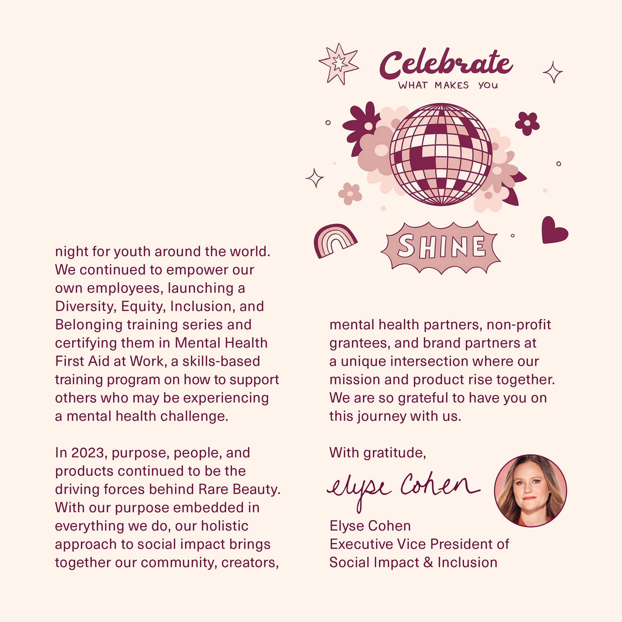 More from our executive vice president of Social Impact & Inclusion